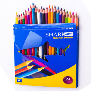 Shark Coloured Pencils – 24 in a Pack