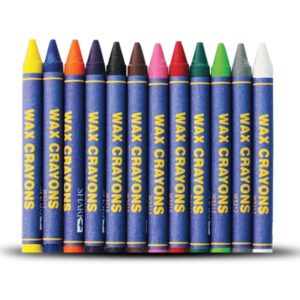 SHARK Regular Wax Crayons – 12 in a Pack