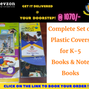 Premium Quality Plastic Covers for K – 5  (Books & Notebooks)