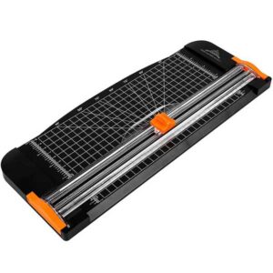 Jielisi 12 inch Paper Trimmer, A4 Size Paper Cutter with Automatic Security Safeguard for Coupon, Craft Paper and Photo