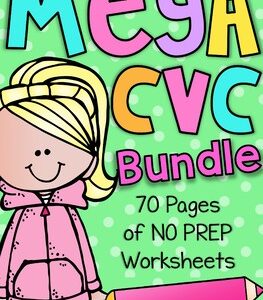 Mega CVC Worksheet Pack – Pre-K Kindergarten