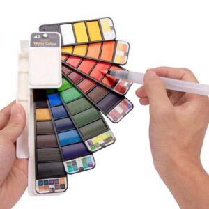 Foldable watercolor paint Set of 42 colors