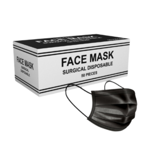 Disposable Surgical Face Mask – Black – 50 Pcs