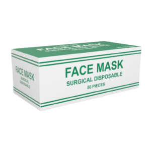 Disposable Surgical Face Mask – Green – 50 Pcs